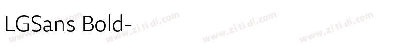 LGSans Bold字体转换